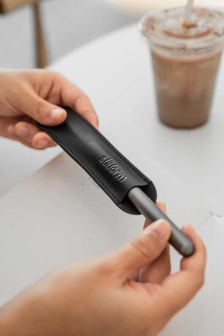 Stilform Leather Pen Pouch – Black (4)