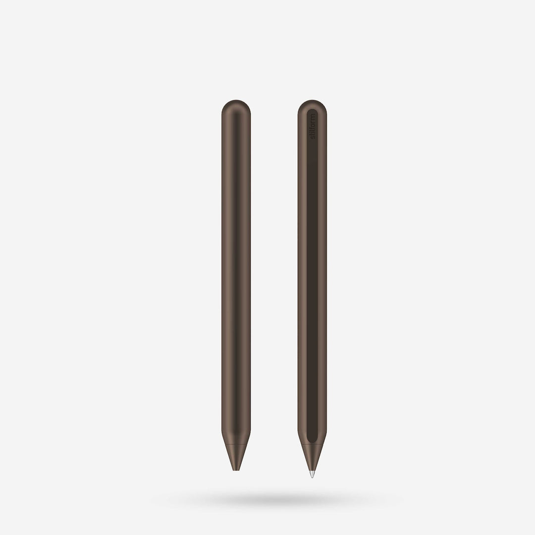 Stilform AEON Walnut Brown Aluminium Ballpoint Pen (2)