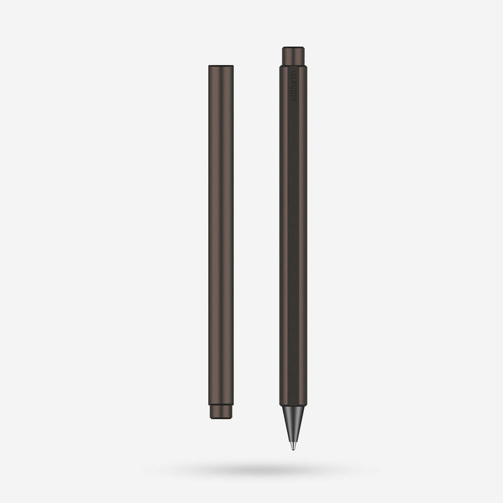 Stilform FLOW Walnut Brown Aluminium Rollerball Pen