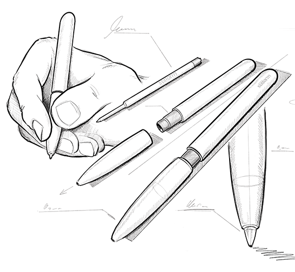 Stilform PEN Titanium Black DLC Ballpoint Pen (3)