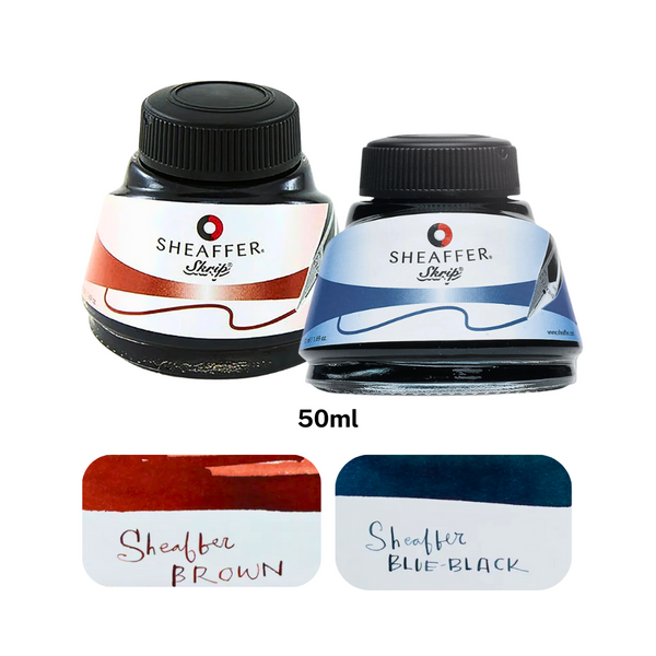 이미지를 갤러리 뷰어에 로드 , Sheaffer Ink Bottle Bundle (50ml) - Blue Black + Brown
