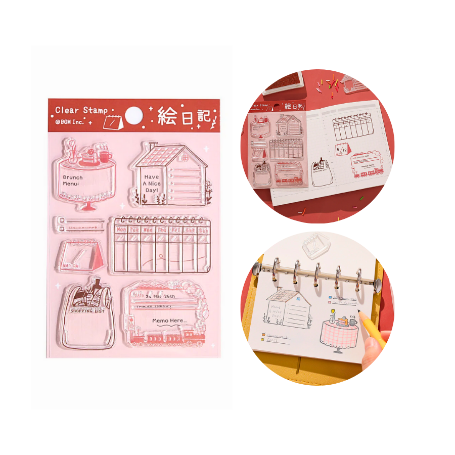 BGM Clear Stamp: Diary - Picture Diary