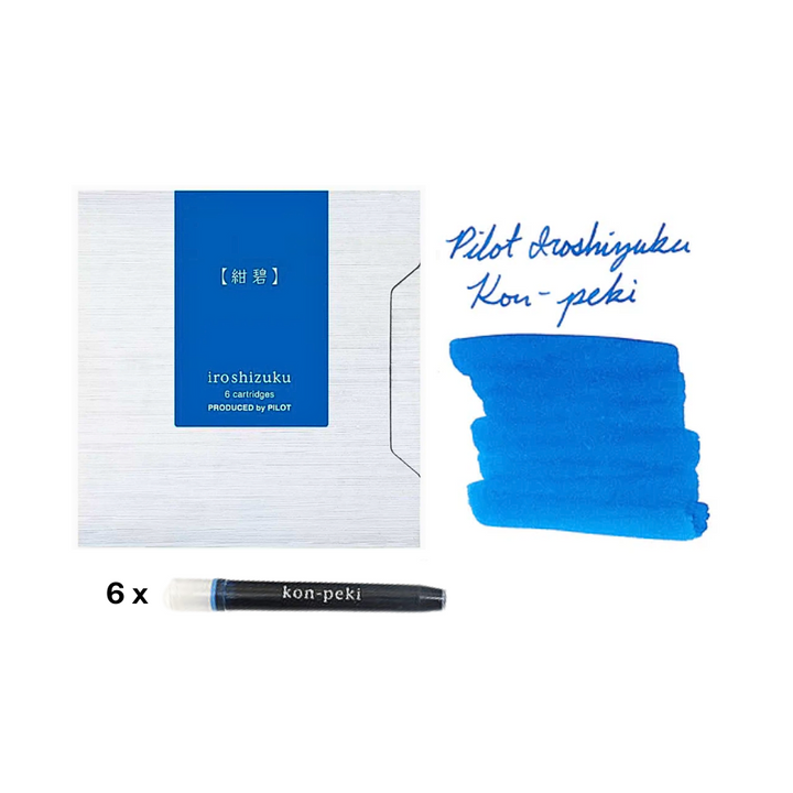 Pilot Iroshizuku Ink Cartridge - Kon-peki — bottle front