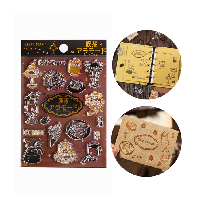BGM Clear Stamp: Diary in Cafe Alamode — BGM clear stamp — premium stationery, at Cityluxe Singapore