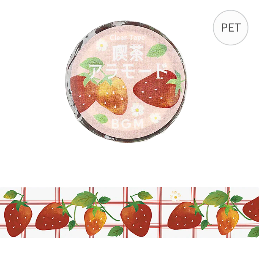 BGM Clear Tape: Cafe Alamode - Strawberry