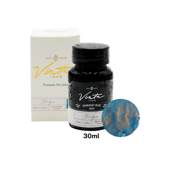 将图片加载到图库查看器，Vinta Inks Hello Rain 30ml Bottled Ink - Overcast Blue [Badya 1865]
