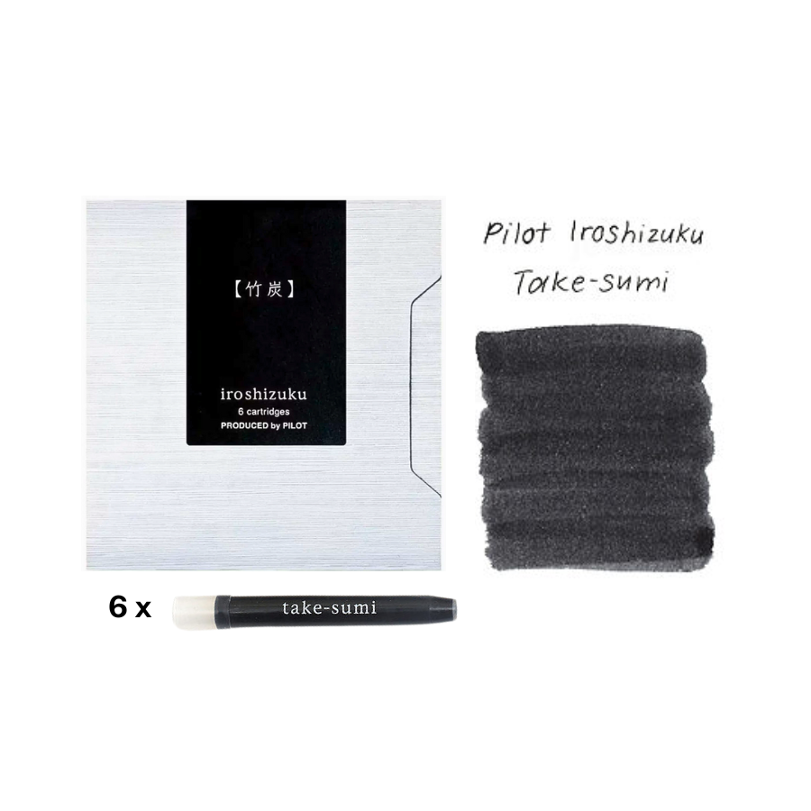 Pilot Iroshizuku Ink Cartridge - Take-sumi