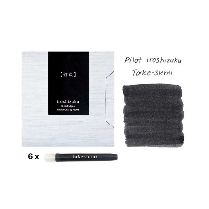 Pilot Iroshizuku Ink Cartridge - Take-sumi — bottle front