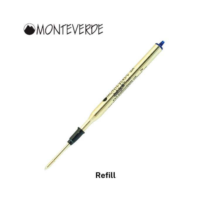 Monteverde Soft Roll Ballpoint Refill To Fit Lamy Ballpoint Pen Blue Black — Monteverde ballpoint pen — reliable smooth-writing everyday pen, at Cityluxe Singapore