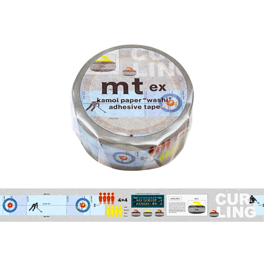 MT EX Washi Tape - Winter Sports Curling