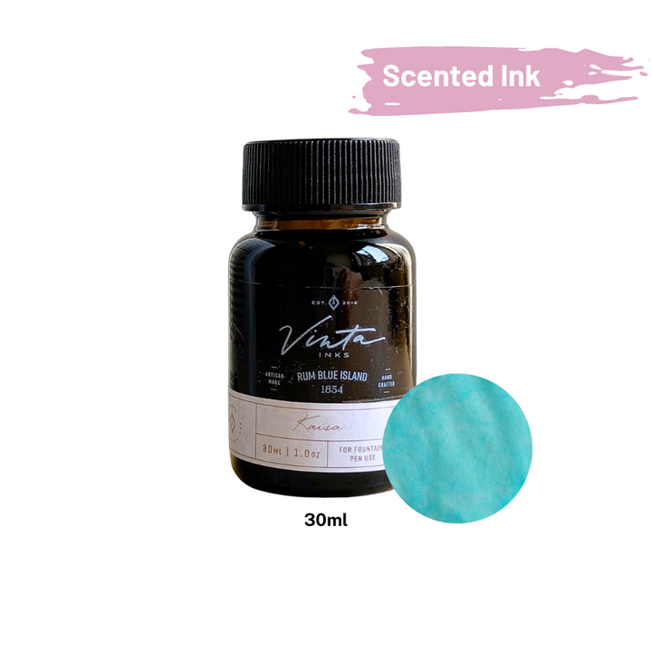 Vinta Inks Summer Cocktails 30ml Bottled Ink - Rum Blue Island [Kaisa 1854]