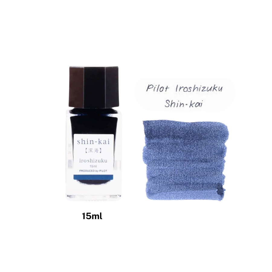 Pilot Iroshizuku 15ml Ink Bottle - Shin-kai (Blue Grey)