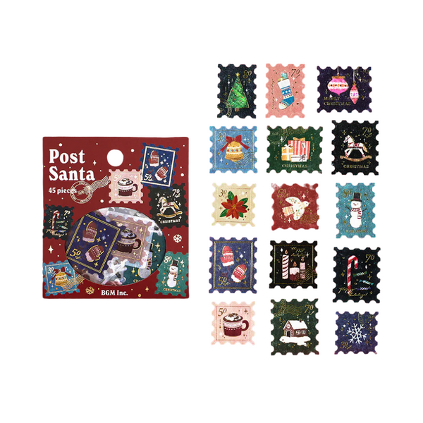 BGM Foil Stamping Christmas Limited Edition Flake Seal - Post Office / Letter to Santa — front view