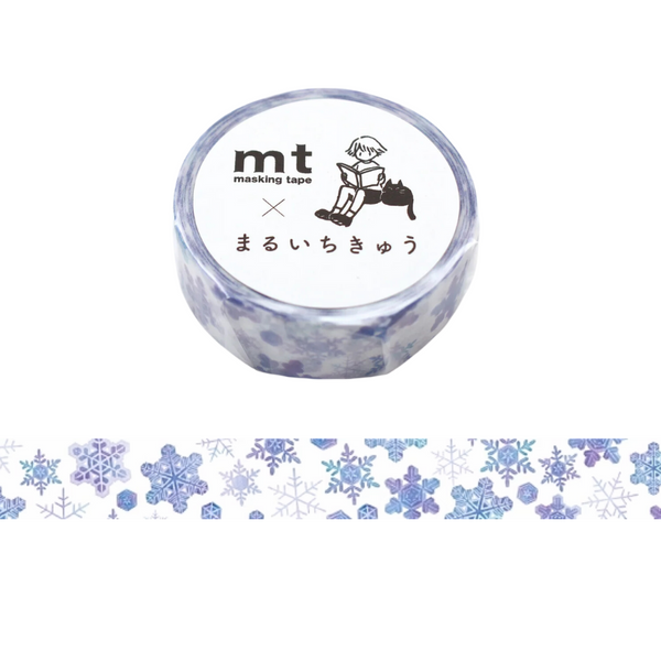 MT x Maruichikyu Washi Tape - Snowflake — roll front