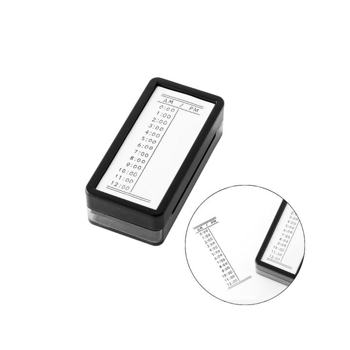 Midori Paintable Stamp Pre-inked Half Size Vertical — Midori rubber stamp — decorative stamp for journaling and paper craft, at Cityluxe Singapore