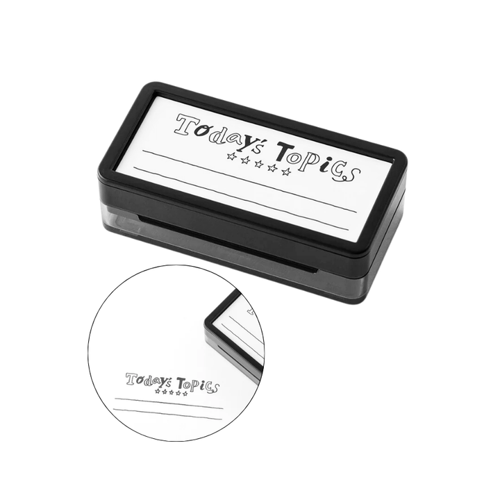 Midori Paintable Stamp Pre-inked Half Size One Phrase of the Day — Midori rubber stamp — decorative stamp for journaling and paper craft, at Cityluxe Singapore