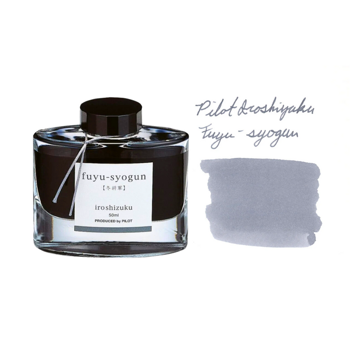 Pilot Iroshizuku 50ml Ink Bottle Fountain Pen Ink - Fuyu-syogun (Light Cool Gray)