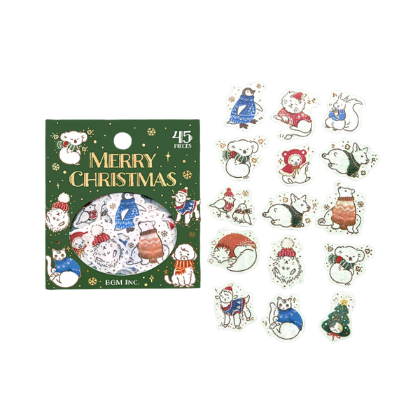 BGM Foil Stamping Christmas Limited Edition Flake Seal - Knitwear — front view