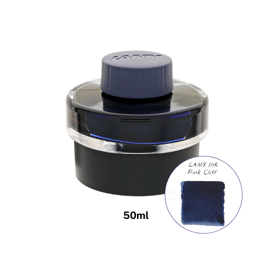 LAMY T52 50ml Ink Bottle in Pink Cliff — Lamy fountain pen ink — premium bottled ink for writing, at Cityluxe Singapore