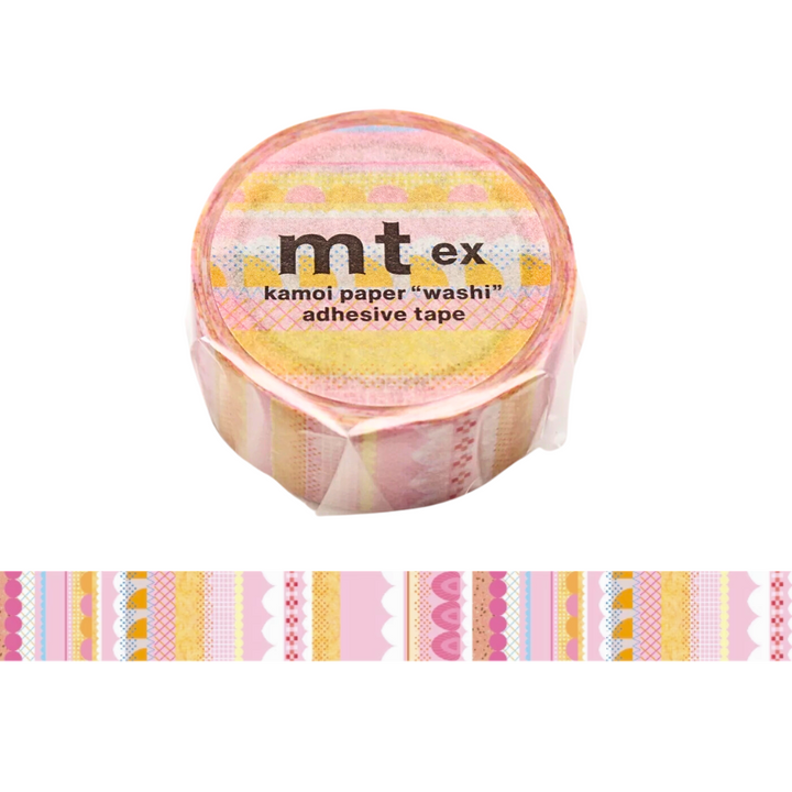 MT EX Washi Tape - Cake Graphic — roll front