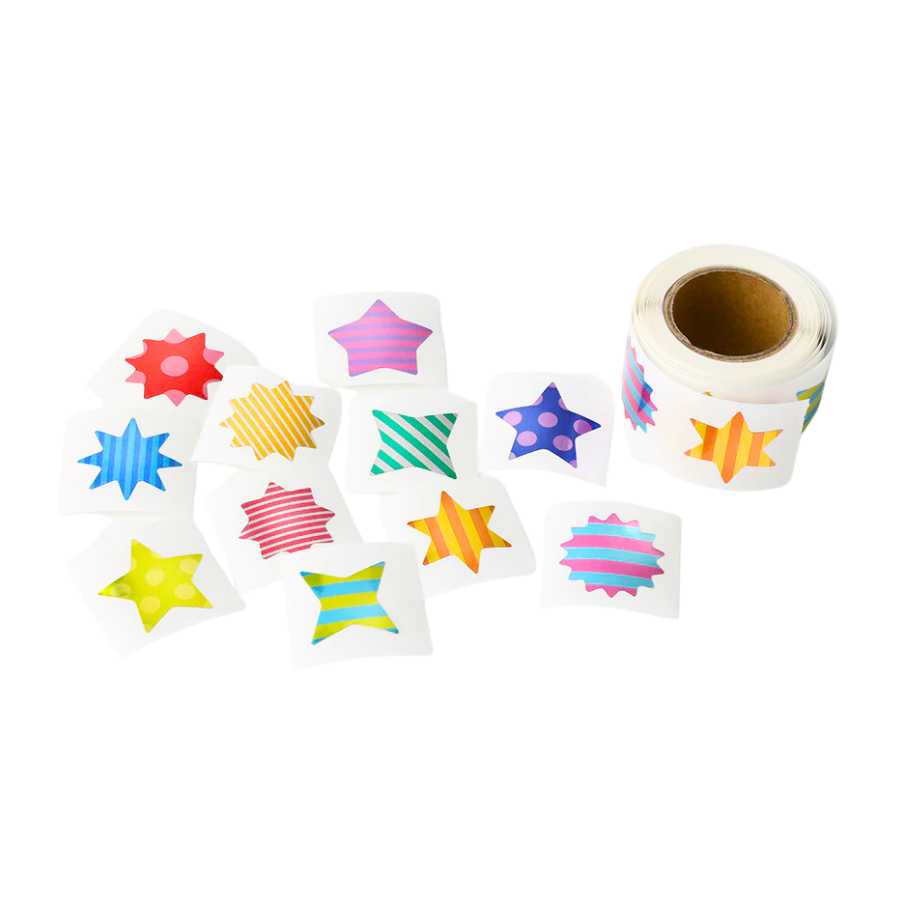 Midori Roll Sticker Star Metallic