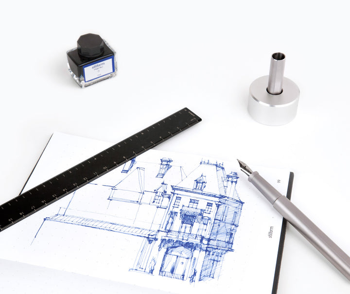 Stilform Aluminium Ruler 20 cm – Comet Grey (4)