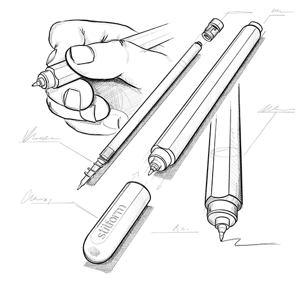 Stilform ARC Night Sky Aluminium Gel Pen (3)