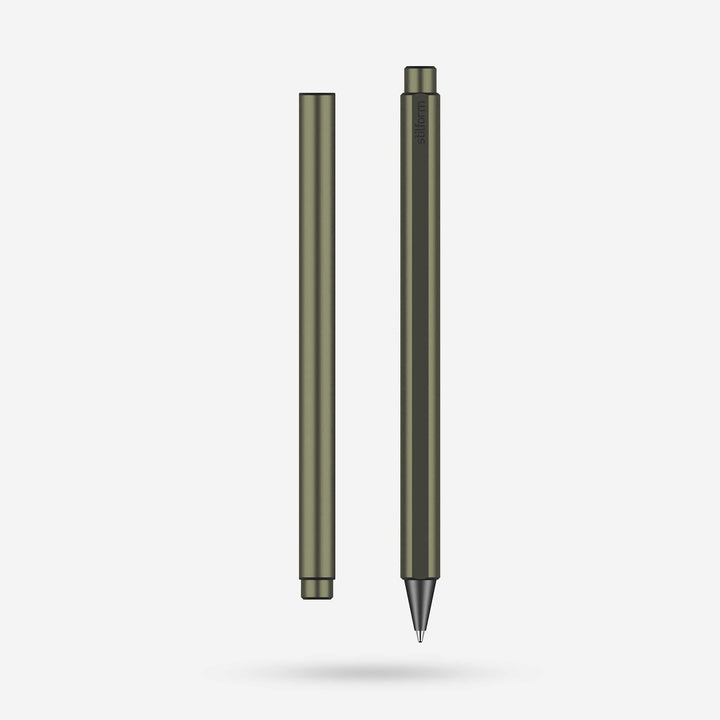 Stilform FLOW Moss Green Aluminium Rollerball Pen