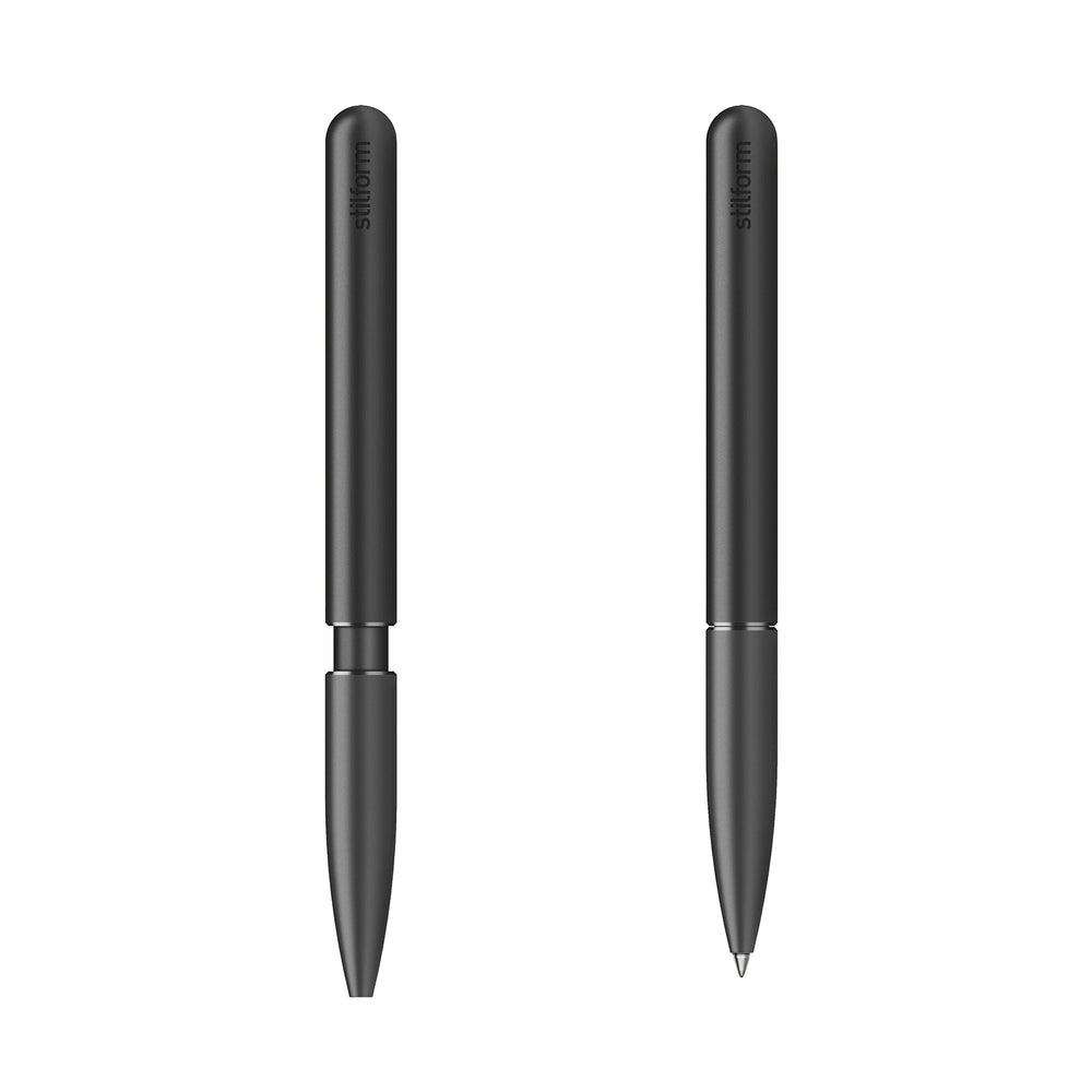 Stilform PEN Warp Black Aluminium Ballpoint Pen (2)