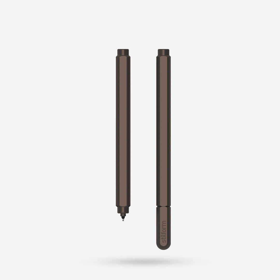 Stilform ARC Walnut Brown Aluminium Gel Pen