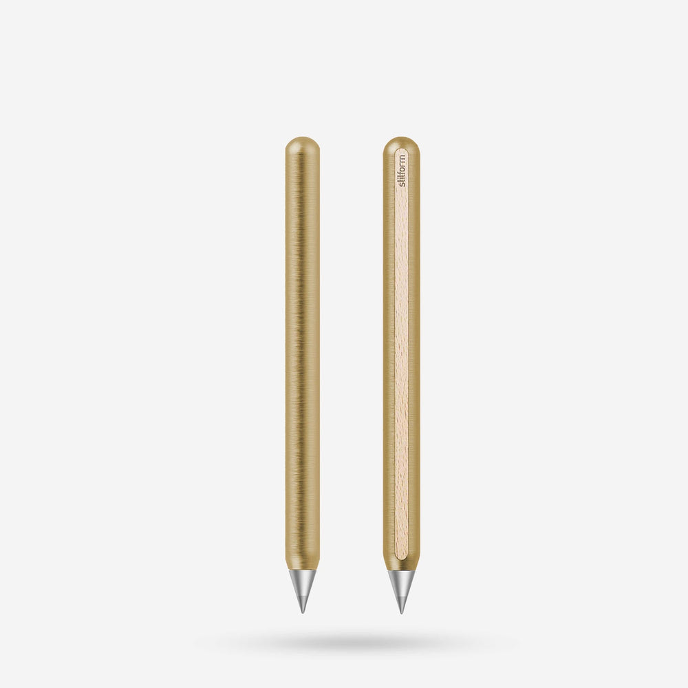 Stilform AEON Radial Brushed Brass Mechanical Pencil (2)