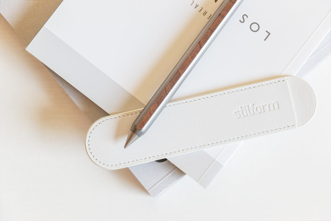 Stilform Leather Pen Pouch – White (3)