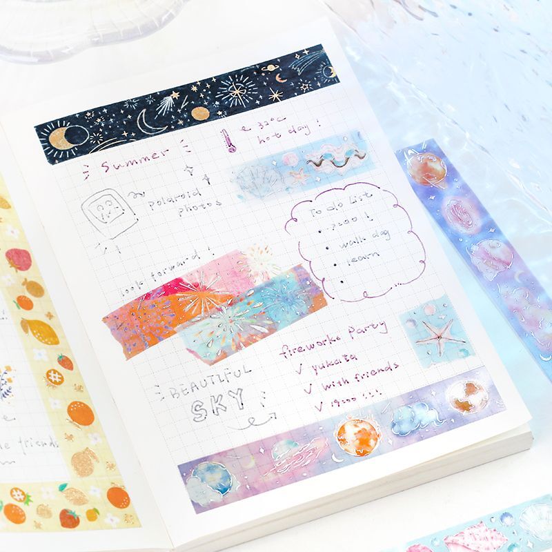 BGM Song of the Sea Masking Tape — BGM washi tape — decorative Japanese paper tape for journaling and craft, at Cityluxe Singapore