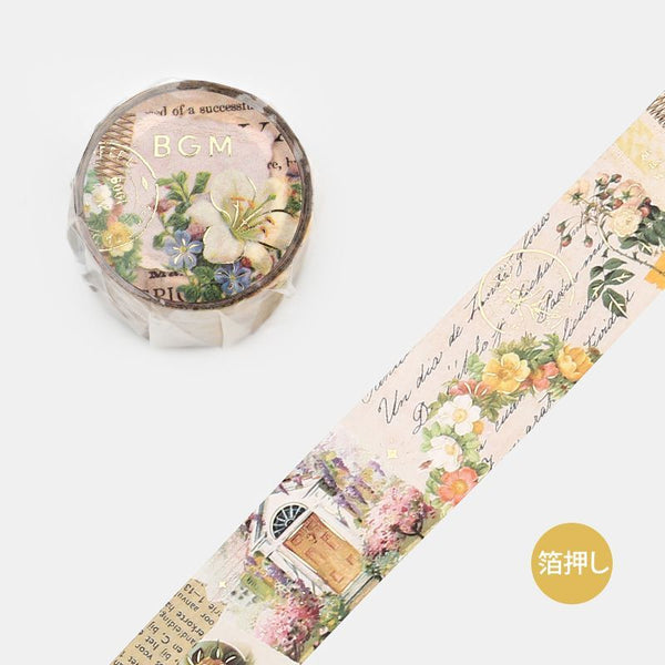 Load image into Gallery viewer, BGM Invitation to Romance Flowers Masking Tape
