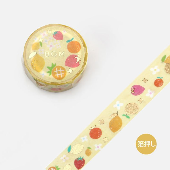 BGM Vitamin Masking Tape — BGM washi tape — decorative Japanese paper tape for journaling and craft, at Cityluxe Singapore