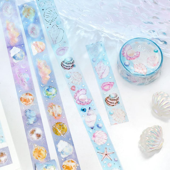 BGM Song of the Sea Masking Tape — BGM washi tape — decorative Japanese paper tape for journaling and craft, at Cityluxe Singapore