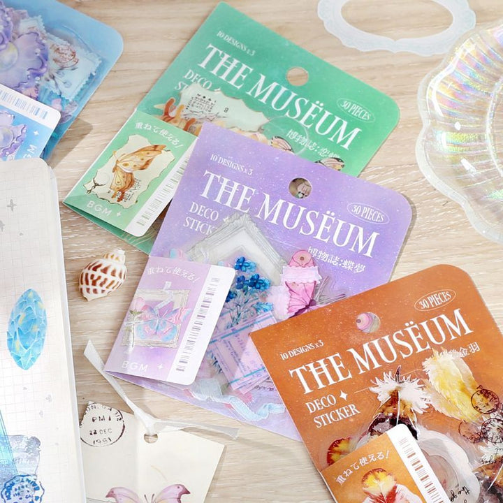 BGM Clear Seal in Natural History/Koicho — BGM washi tape — decorative Japanese paper tape for journaling, at Cityluxe Singapore