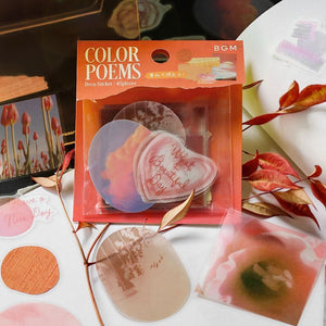 BGM Tracing Paper Seal: Color Poetry - Orange