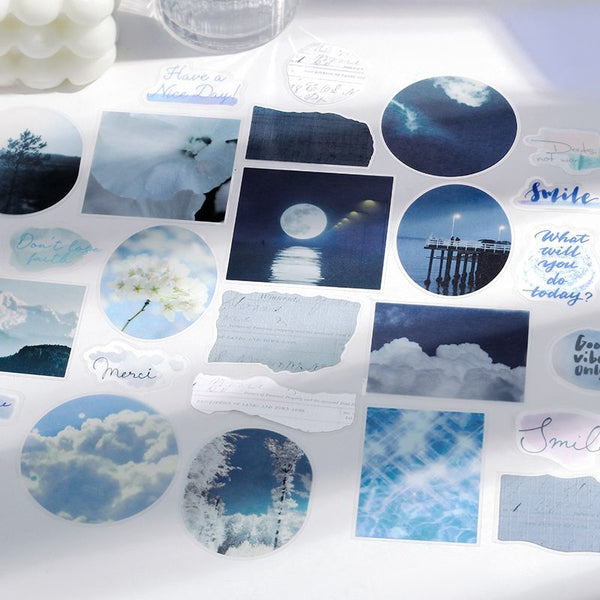 Load image into Gallery viewer, BGM Tracing Paper Seal: Color Poetry - Navy
