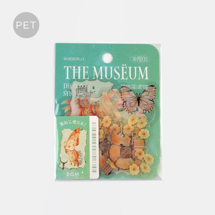 BGM Clear Seal in Natural History/Koicho — BGM washi tape — decorative Japanese paper tape for journaling, at Cityluxe Singapore