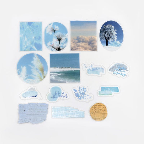 Load image into Gallery viewer, BGM Tracing Paper Seal: Color Poetry - Blue
