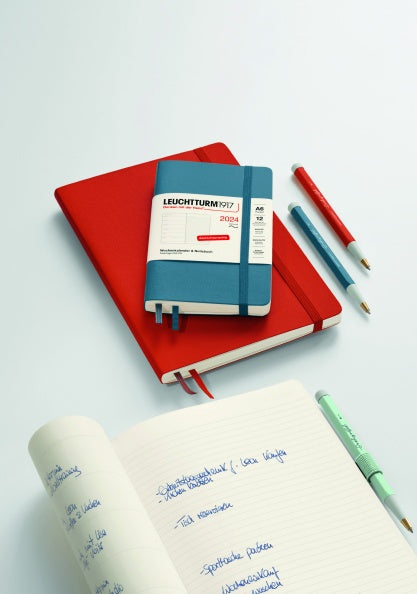 Load image into Gallery viewer, Leuchtturm1917 Recombine A5 Medium Softcover Notebook - Dotted / Lobster
