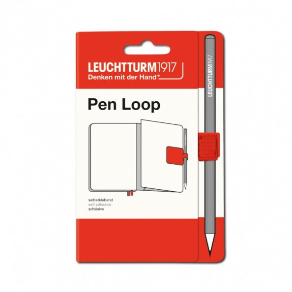 Leuchtturm1917 Recombine Pen Loop in Lobster — Leuchtturm1917 pen loop — premium stationery and lifestyle, at Cityluxe Singapore