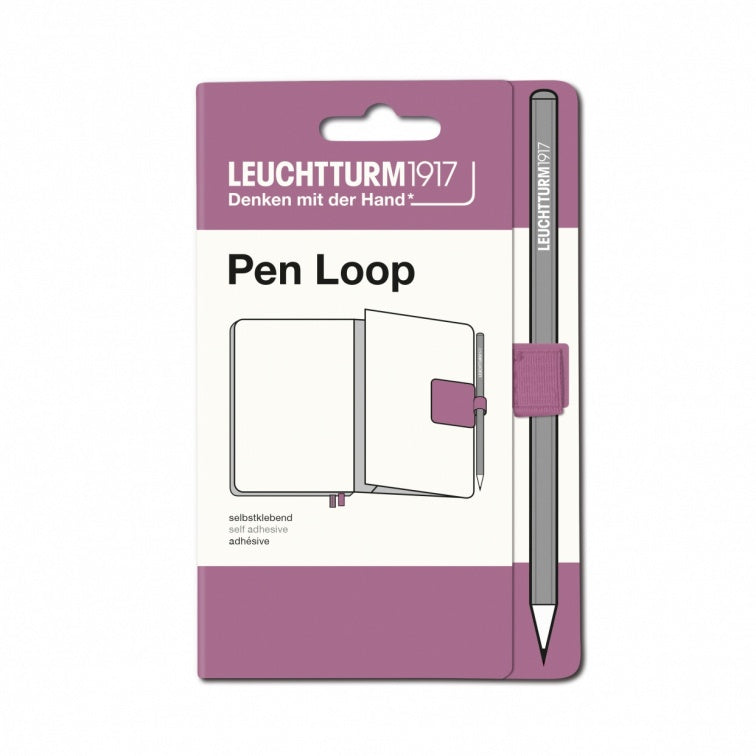 Leuchtturm1917 Pen Loop in Dusty Rose — Leuchtturm1917 pen loop — premium stationery and lifestyle, at Cityluxe Singapore