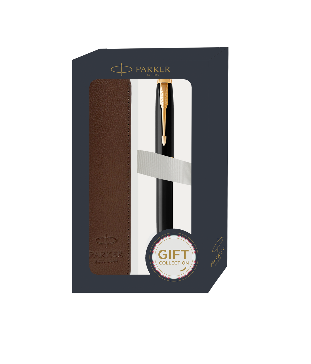 Parker IM Black GT RB With Pen Sleeve Gift Set
