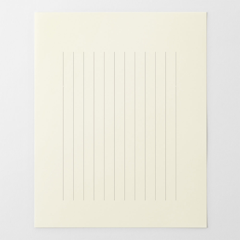 MD Paper Letter Pad Vertical Ruled Lines A — with packaging