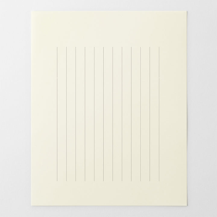 MD Paper Letter Pad Vertical Ruled Lines A — with packaging