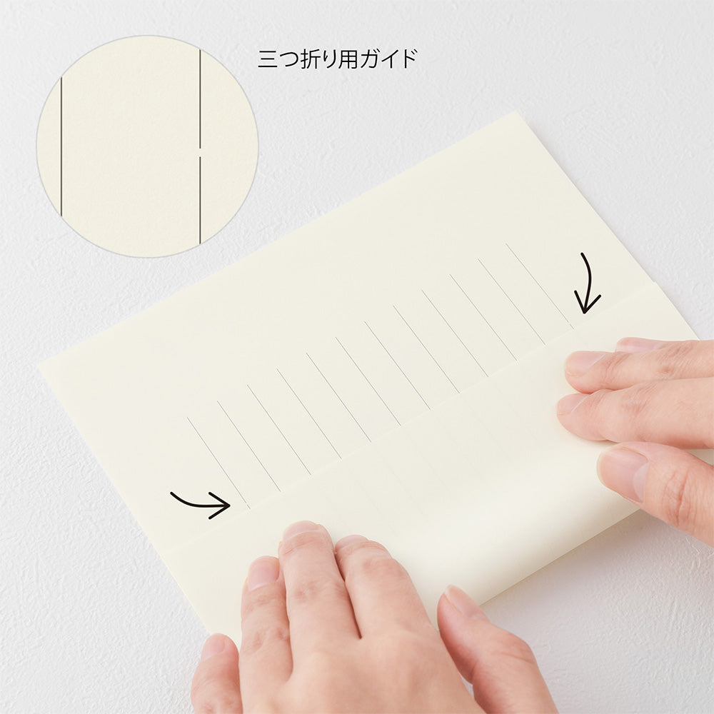MD Paper Letter Pad Vertical Ruled Lines A — angle view