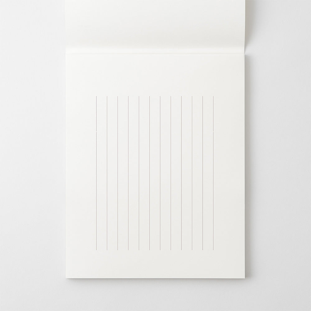 MD Paper Letter Pad Cotton Vertical Ruled Lines A — detail view