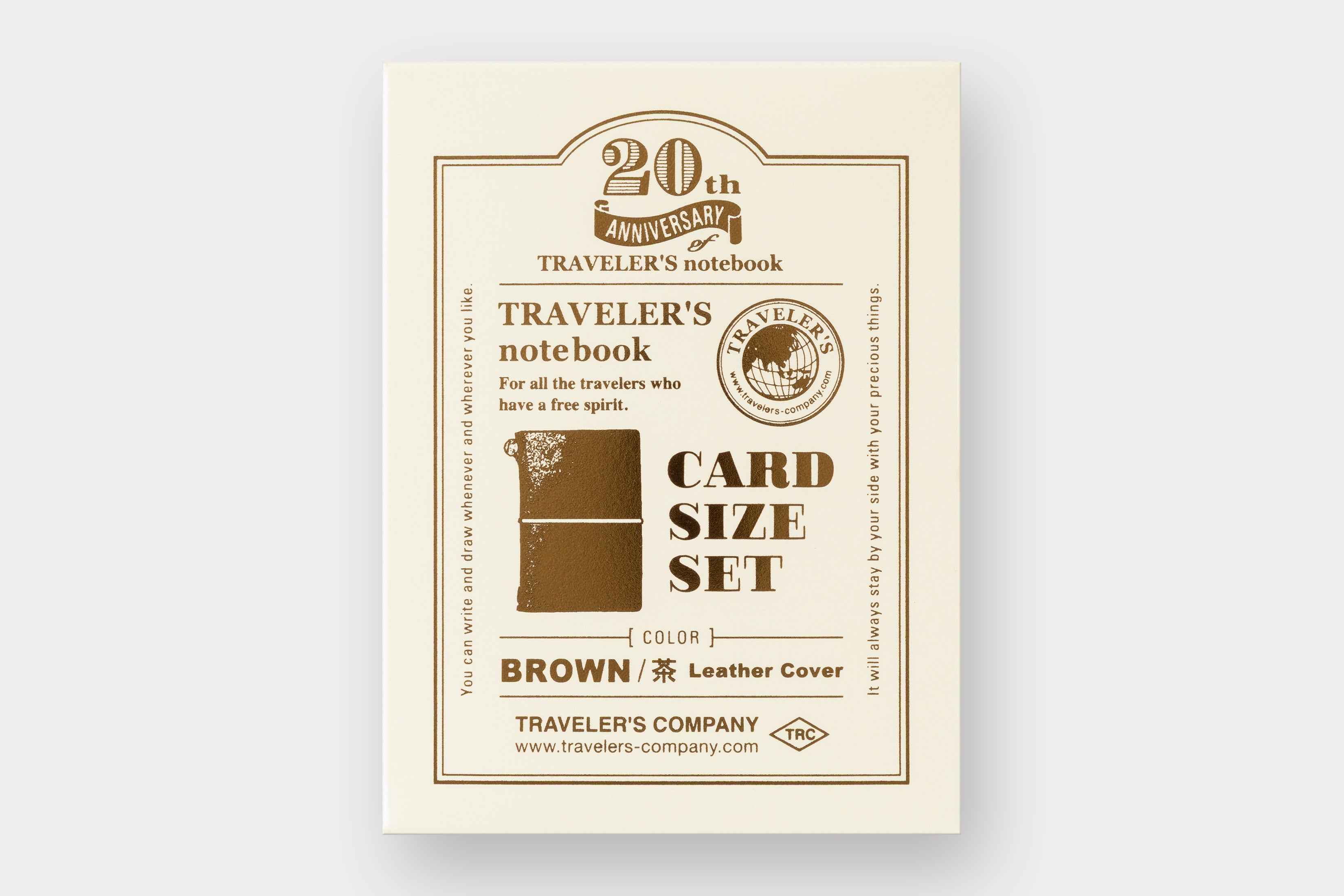 TRAVELER'S notebook 20th Anniversary Limited Edition Card Size Set